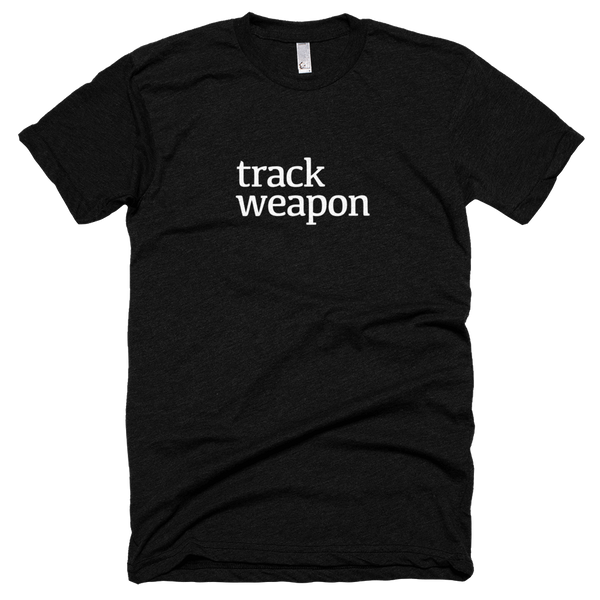Track Weapon Tee (in black)